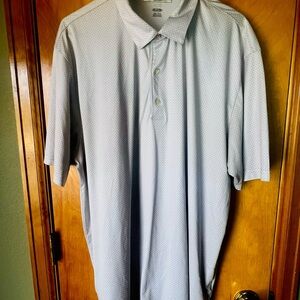Greg Norman Collection Men's Light Gray Polo Shirt
